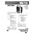 SONY WMF107 Service Manual cover photo