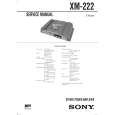 SONY XM222 Service Manual cover photo