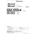 PIONEER GM-X554/XR/ES Service Manual cover photo