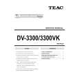 TEAC DV-3300 Service Manual cover photo