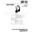 SONY SRFH2 Service Manual cover photo