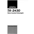 ONKYO TA2430 Owner's Manual cover photo