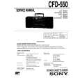 SONY CFD-550 Service Manual cover photo