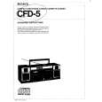 SONY CFD-5 Owner's Manual cover photo