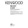 KENWOOD X-VH7 Owner's Manual cover photo