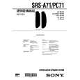 SONY SRSA71 Service Manual cover photo