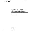 SONY CPD-E210 Owner's Manual cover photo