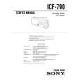 SONY ICF-790 Service Manual cover photo