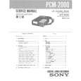 SONY PCM2000 Service Manual cover photo