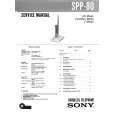 SONY SPP80 Owner's Manual cover photo