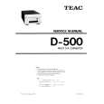 TEAC D-500 Service Manual cover photo