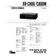 SONY XRC800 Service Manual cover photo