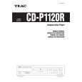 TEAC CD-P1120R Owner's Manual cover photo