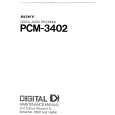 SONY PCM-3402 Service Manual cover photo