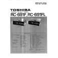 TOSHIBA RC691F/FL Service Manual cover photo