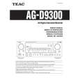 TEAC AGD9300 Owner's Manual cover photo