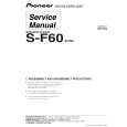 PIONEER S-F60/XCN5 Service Manual cover photo