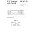 KENWOOD KRC579B Service Manual cover photo