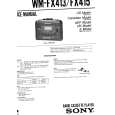 SONY WMFX413 Service Manual cover photo