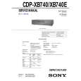 SONY CDPXB740 Service Manual cover photo