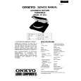 ONKYO CP101A Service Manual cover photo