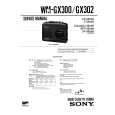 SONY WMGX300 Service Manual cover photo