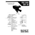 SONY DXF2A Service Manual cover photo