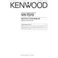 KENWOOD VR-7070 Owner's Manual cover photo