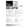 PIONEER DCZ72 Service Manual cover photo