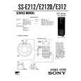 SONY SSE212 Service Manual cover photo