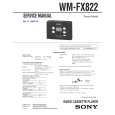 SONY WM-FX822 Service Manual cover photo
