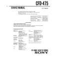 SONY CFD-475 Service Manual cover photo