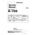 PIONEER A-109 Service Manual cover photo