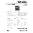 SONY HCDS3000 Service Manual cover photo