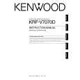 KENWOOD KRF-V7070D Owner's Manual cover photo