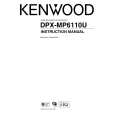 KENWOOD DPX-MP6110U Owner's Manual cover photo