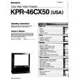 SONY KPR-46CX50 Owner's Manual cover photo