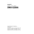 SONY DMX-E2000 Service Manual cover photo