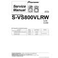 PIONEER S-VS800VLRW/XJI/E Service Manual cover photo