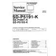 PIONEER SDP5193K Service Manual cover photo