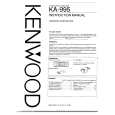 KENWOOD KA995 Owner's Manual cover photo