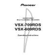 PIONEER VSX-609RDS Owner's Manual cover photo