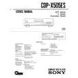 SONY CDPX505ES Service Manual cover photo