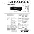 SONY TC-K707ES Owner's Manual cover photo