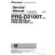 PIONEER PRS-D2100T/XS/ES Service Manual cover photo
