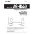 TEAC AG-H550 Owner's Manual cover photo