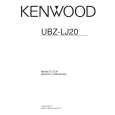 KENWOOD UBZ-LJ20 Owner's Manual cover photo