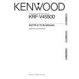 KENWOOD KRF-V4550D Owner's Manual cover photo