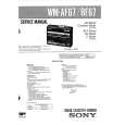 SONY WMAF67 Service Manual cover photo