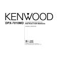 KENWOOD DPX-7010MD Owner's Manual cover photo